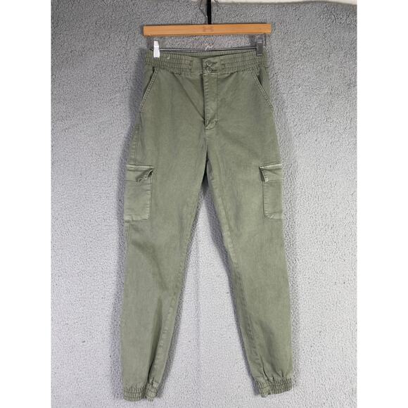 Lot of 2‎ VIP Camo & Olive Green Joggers Size 9/29 Stretch Cotton Cargo Pants - Picture 2 of 9
